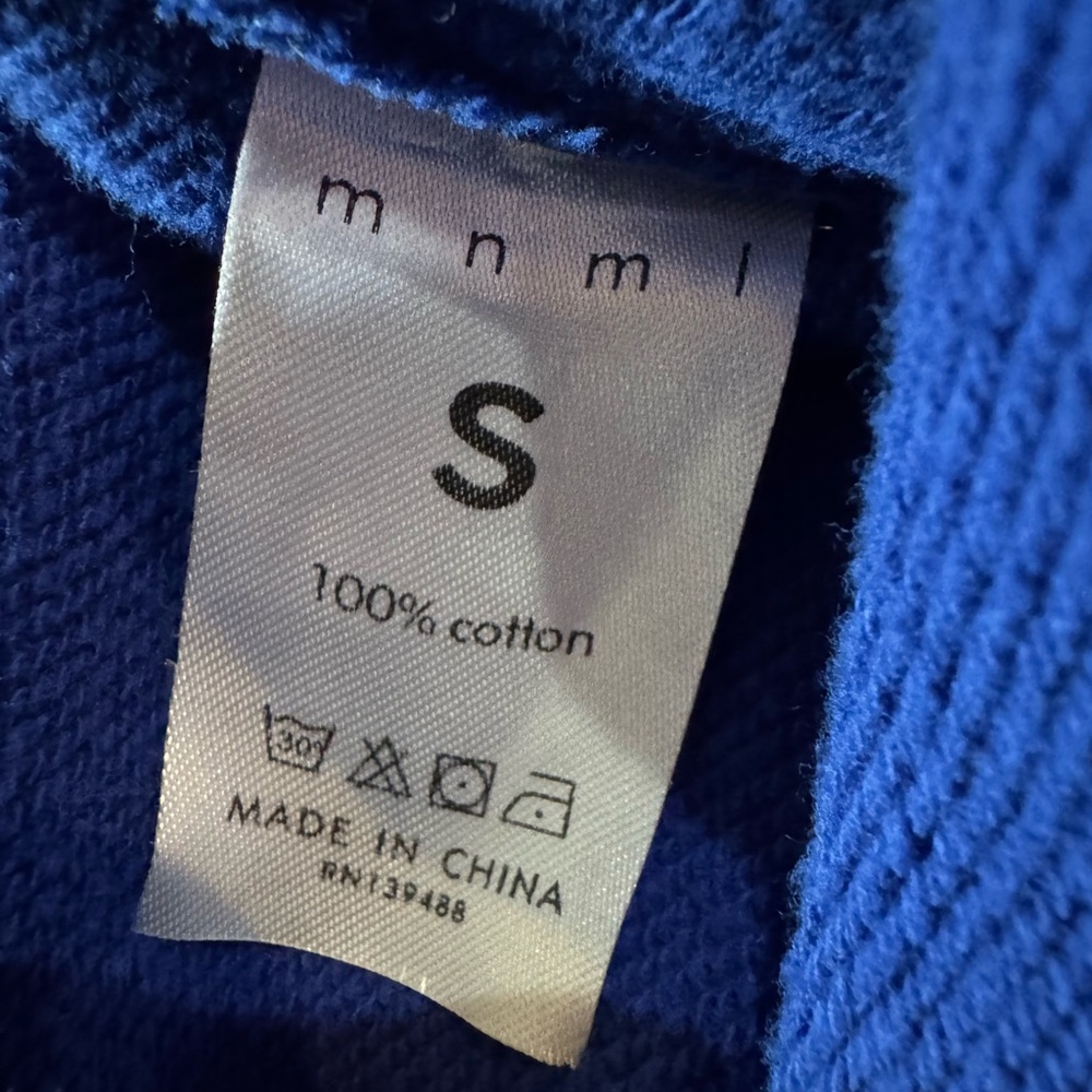 MNML Blue French Terry Tie Dye Bootcut Sweatpants S - Picture 3 of 4